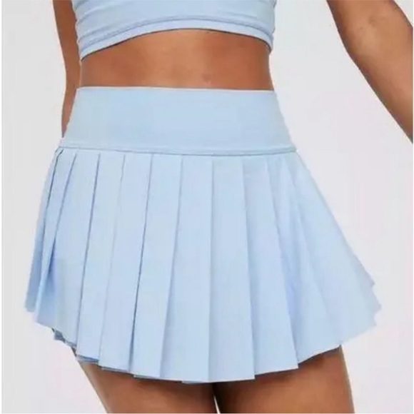 OFFLINE by Aerie Pleated Tennis Skirt in Sky Blue - Picture 1 of 10
